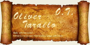 Oliver Tarailo vizit kartica